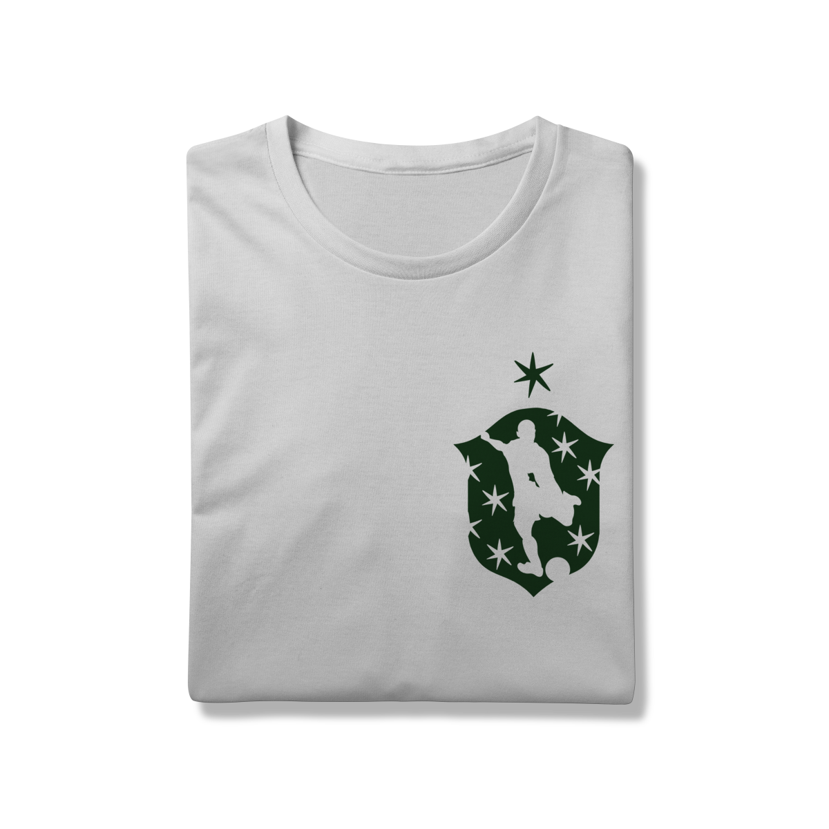 Camisa Seleção - Frente e verso (Estampa verde escuro)
