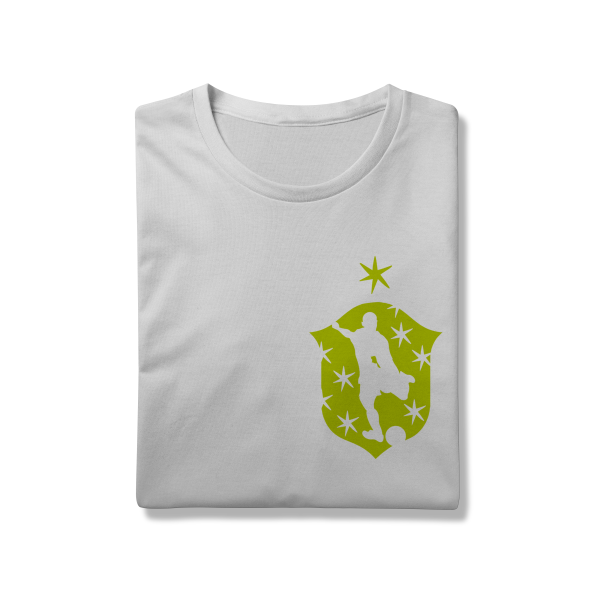 Camiseta Seleção - Frente e verso (Estampa verde-limão)