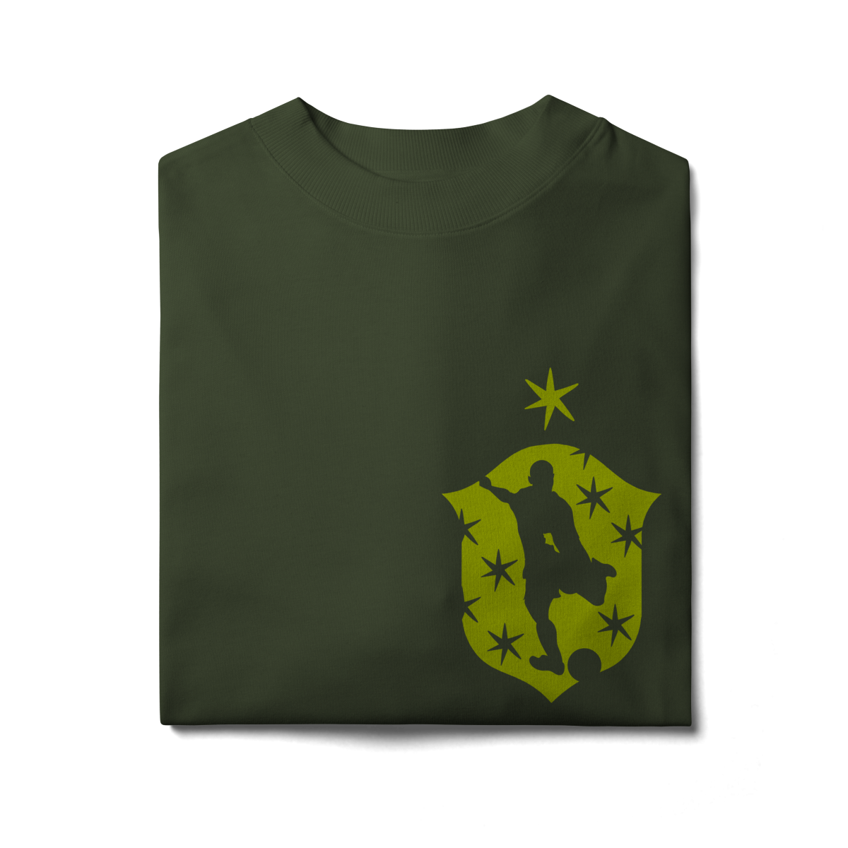 Camiseta Seleção - Jogue Como uma Garota (Frente e verso - estampa verde-limão)