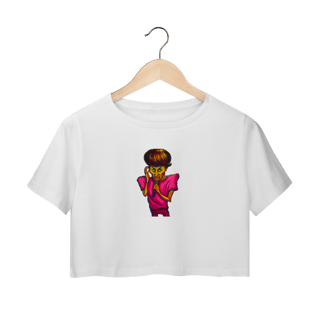 Camisa Estampada Cropped– Caricatura Exclusiva | VOU DESENHAR VOCÊ