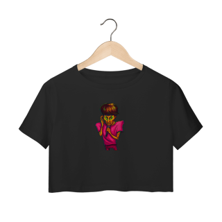 Nome do produto Camisa Estampada Cropped– Caricatura Exclusiva | VOU DESENHAR VOCÊ