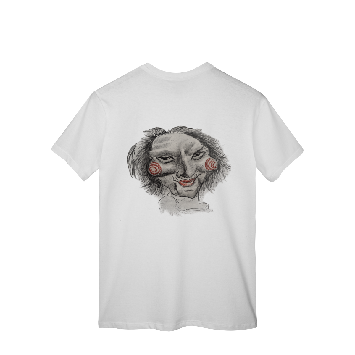 Nome do produto: Camisa Estampada COSTAS – Caricatura Exclusiva | VOU DESENHAR VOCÊ
