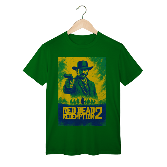 Camiseta Red Dead Redemption 2 Brasil | T-Shirt Classic | Camiseta Gamer Masculina 