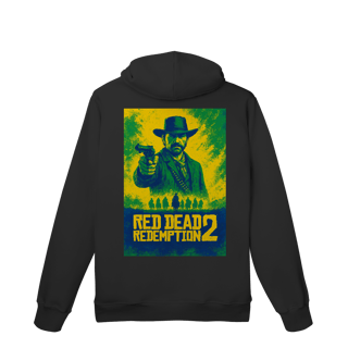 Nome do produto Moletom Red Dead Redemption 2 Brasil PREMIUM  | Branco e Preto | Blusa de touca e bolso frio inverno