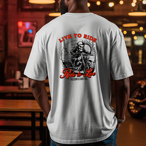 Camiseta Oversized Live to Ride
