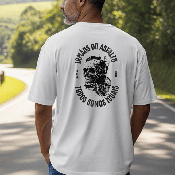 Camiseta Oversized Irmãos do Asfalto