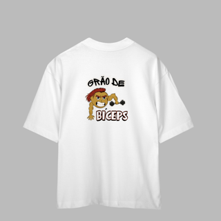 Nome do produto Camiseta Oversized frente e verso - Grão de Bíceps