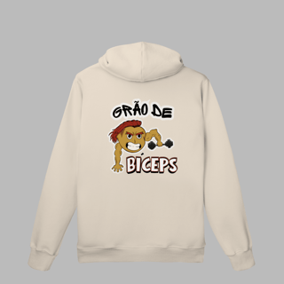 Nome do produto Moletom Canguru frente e verso - Grão de Bíceps