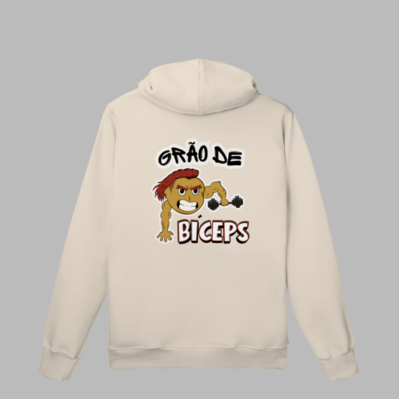 Moletom Canguru frente e verso - Grão de Bíceps