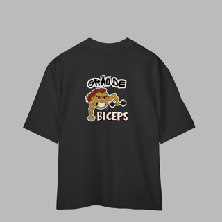 Nome do produto Camiseta Oversized frente e verso - Grão de Bíceps