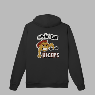 Nome do produto Moletom Canguru frente e verso - Grão de Bíceps