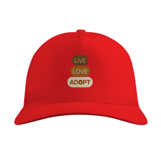 Nome do produto Boné Quality - Live, Love, Adopt Terra