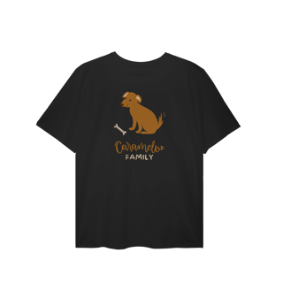 Nome do produto T-Shirt Plus Size - Caramelo Family