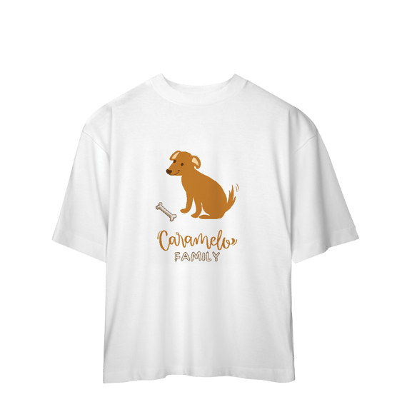 Camiseta Oversized - Caramelo Family