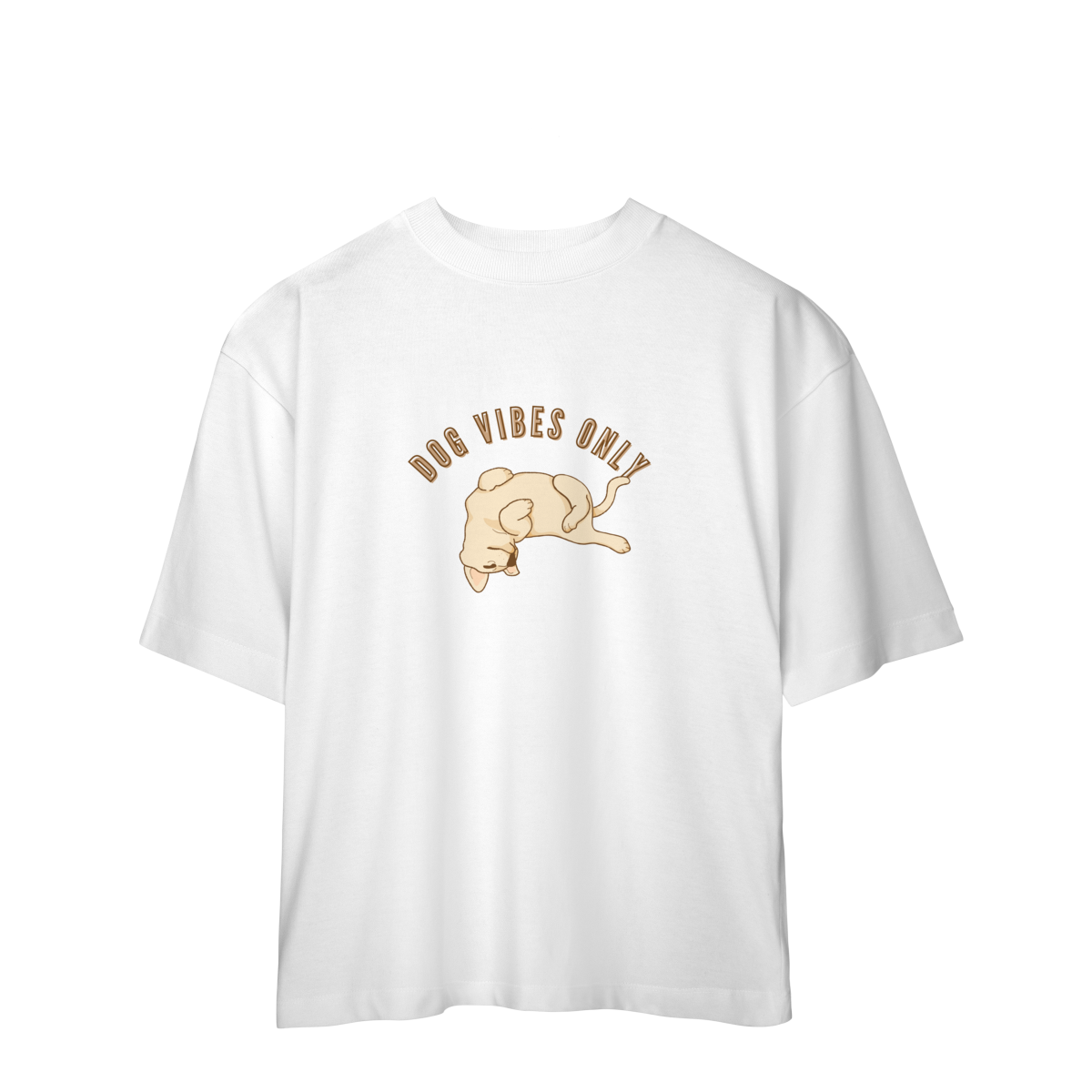 Camiseta Oversized - Dog Vibes Only
