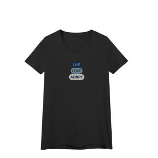 Nome do produto Baby Long Quality - Live, Love, Adopt Blue