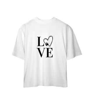 Nome do produto Camiseta Oversized- LOVE Dog