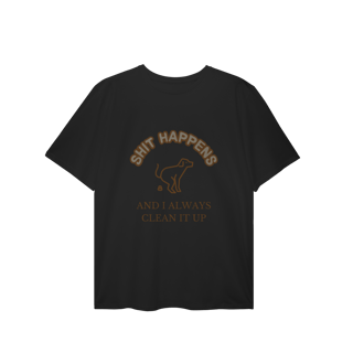 Nome do produto T-Shirt Plus Size - Shit Happens