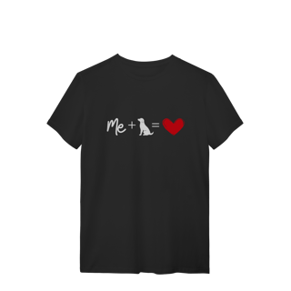 Nome do produto T-Shirt Quality - Me + Dog = Love