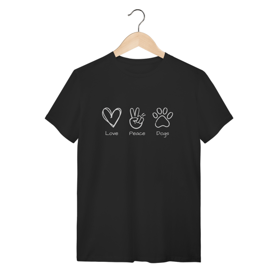 T-Shirt Quality - Love, Peace, Dogs