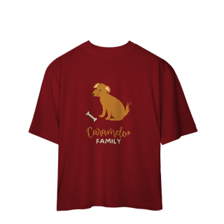 Nome do produto Camiseta Oversized - Caramelo Family