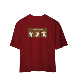 Nome do produto Camiseta Oversized - Puppy Party
