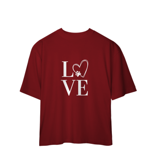 Nome do produto Camiseta Oversized- LOVE Dog