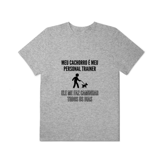 Nome do produto T-Shirt Plus Size - Meu Cachorro É Meu Personal