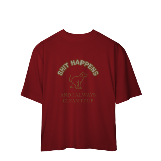 Nome do produto Camiseta Oversized - Shit Happens