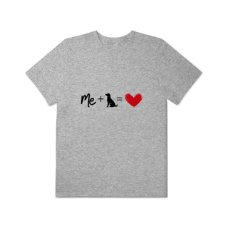 Nome do produto T-Shirt Plus Size - Me + Dog = Love