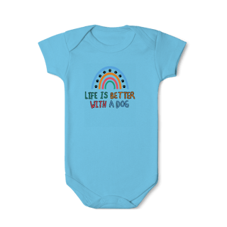Nome do produto Body - Life is Better With a Dog Rainbow