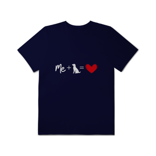 Nome do produto T-Shirt Plus Size - Me + Dog = Love