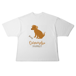 Nome do produto Camiseta Oversized - Caramelo Family