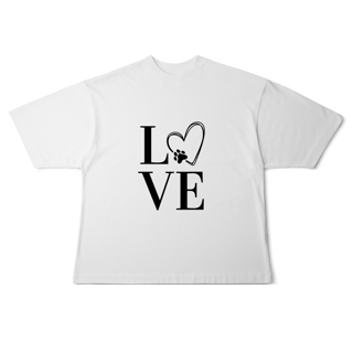 Nome do produto Camiseta Oversized- LOVE Dog