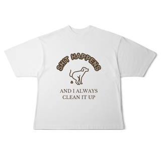 Nome do produto Camiseta Oversized - Shit Happens