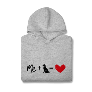 Nome do produto Moletom Prime Canguru - Me + Dog = Love