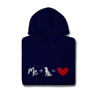 Nome do produto Moletom Prime Canguru - Me + Dog = Love