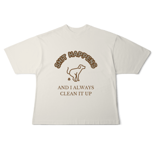 Nome do produto Camiseta Oversized - Shit Happens