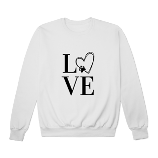 Nome do produto Moletom Prime Fechado- LOVE Dog