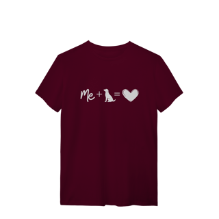 Nome do produto T-Shirt Quality - Me + Dog = Love