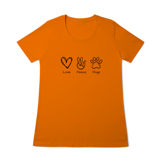 Nome do produto Baby Long Quality - Love, Peace, Dogs
