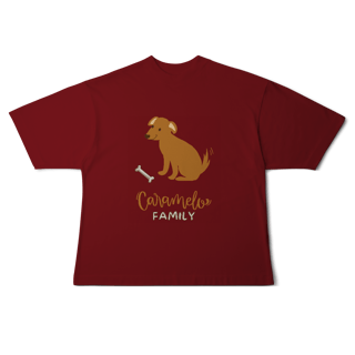 Nome do produto Camiseta Oversized - Caramelo Family