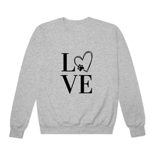 Nome do produto Moletom Prime Fechado- LOVE Dog