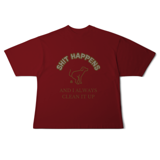 Nome do produto Camiseta Oversized - Shit Happens