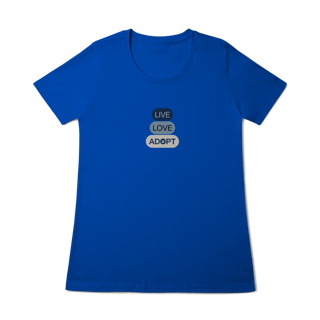 Nome do produto Baby Long Quality - Live, Love, Adopt Blue
