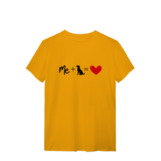 Nome do produto T-Shirt Quality - Me + Dog = Love