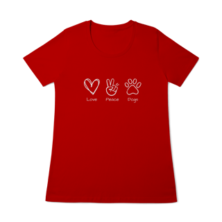 Nome do produto Baby Long Quality - Love, Peace, Dogs