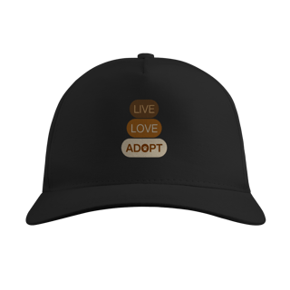 Boné Quality - Live, Love, Adopt Terra