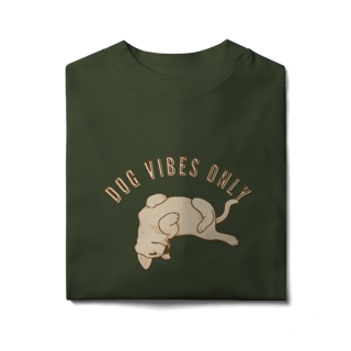 Nome do produto Camiseta Oversized - Dog Vibes Only
