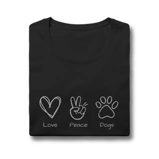 Nome do produto Baby Long Quality - Love, Peace, Dogs
